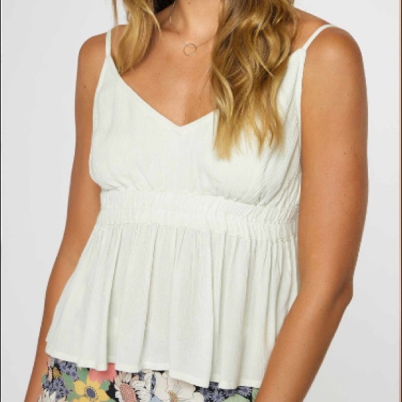 NWT O’NEILL Womens Tank Top Sz L Gauzy Bohemian Lightweight Flowy Beachy… - Picture 1 of 16